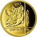 Coin, Rwanda, Rhinocéros, 10 Francs, 2015, MS(63), Gold