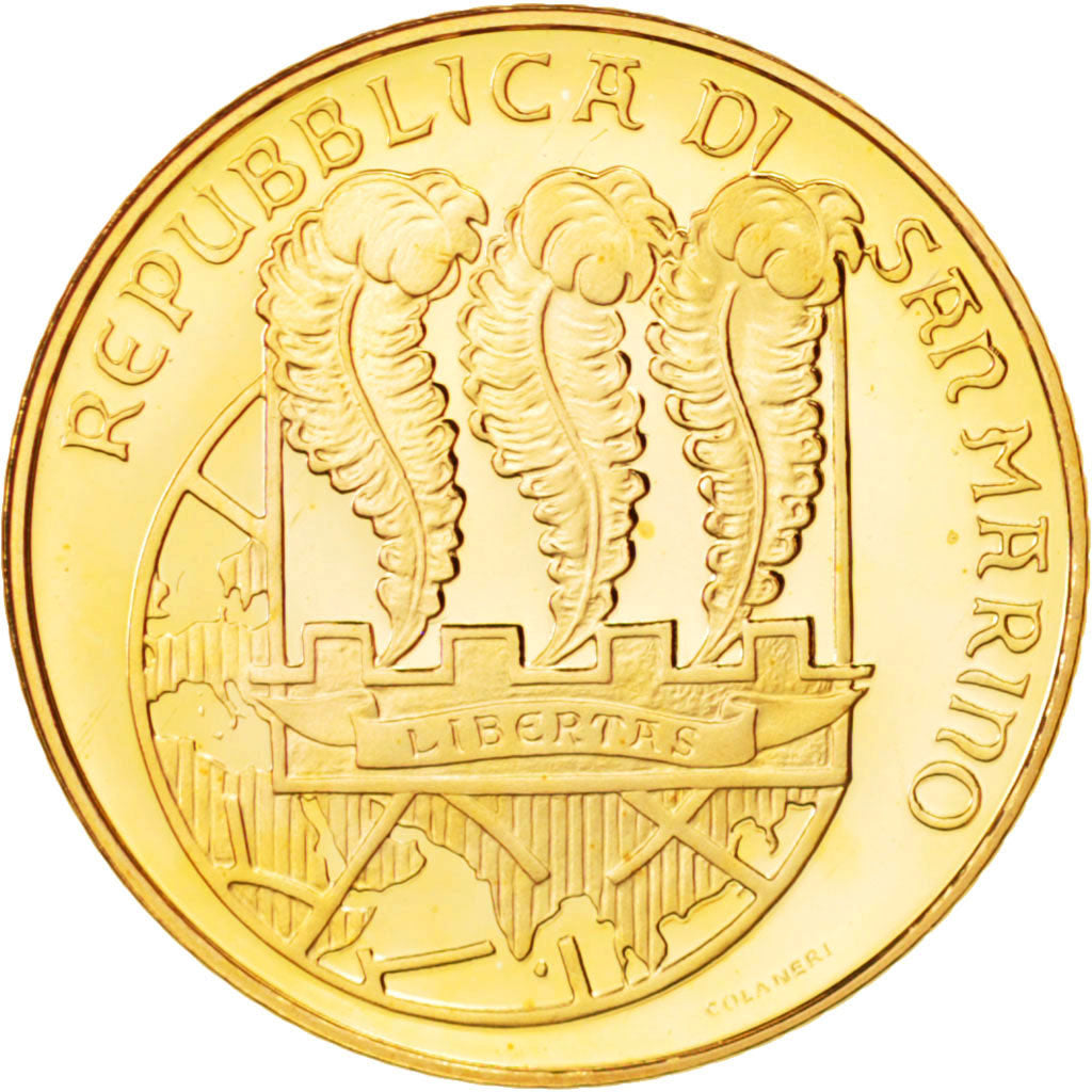 San Marino, 20 Euro, 2004, Marco Polo, Proof, Gold, KM:465