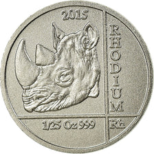 Coin, Rwanda, Rhinocéros, 10 Francs, 2015, MS(63), Rhodium