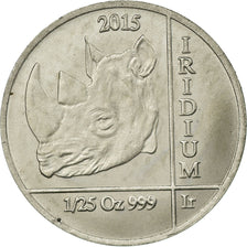 Coin, Rwanda, Rhinocéros, 10 Francs, 2015, MS(63), Iridium