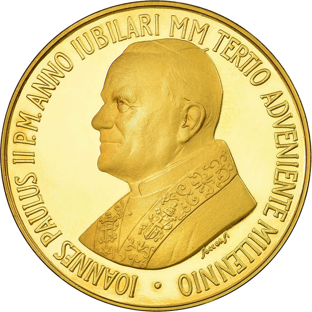 Vatican, Medal, Instituto per le Opere di Religione, Jean-Paul II, 2000, Gold
