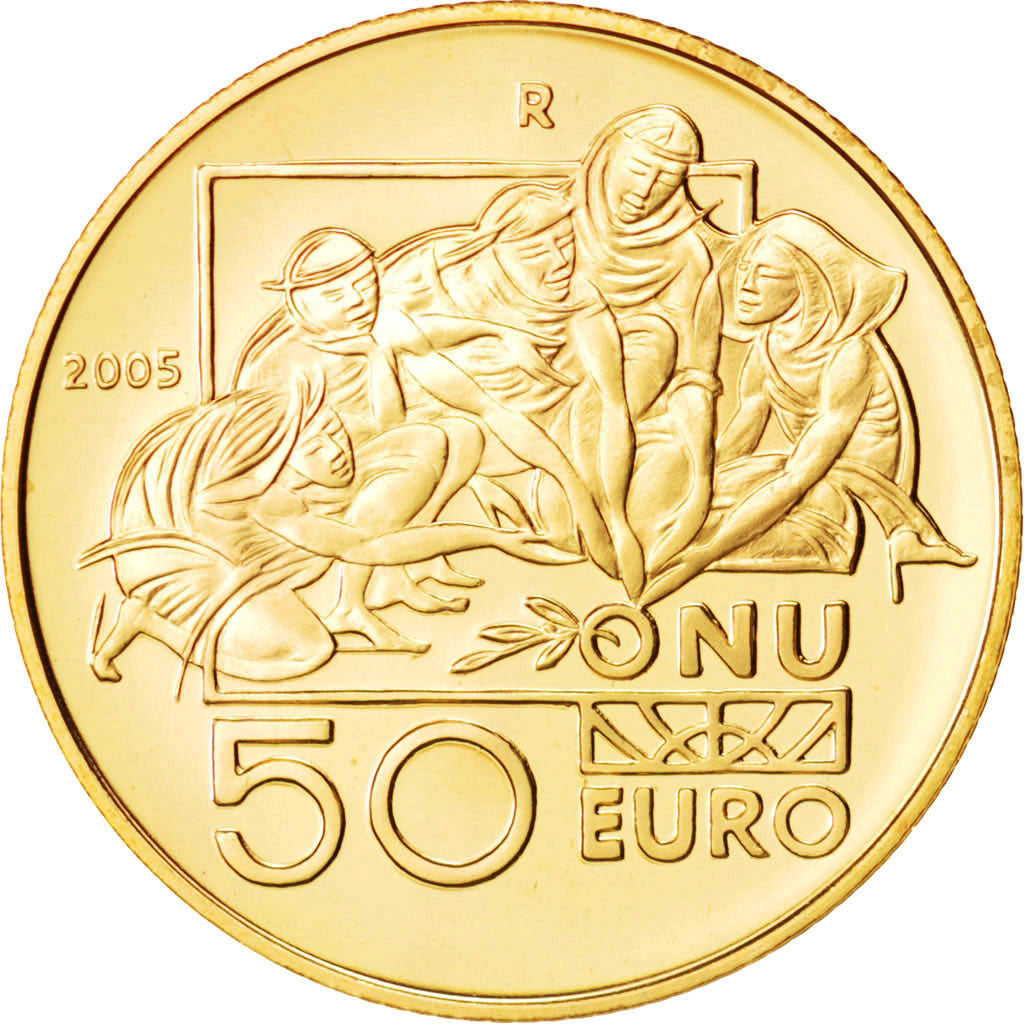 San Marino, 50 Euro, 2005, ONU, Proof, Gold, KM:471