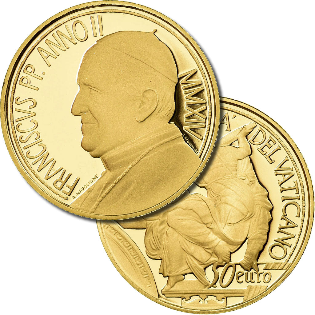 Vatican, 50 Euro, 2014, 450 Ans de la mort De Michel Ange