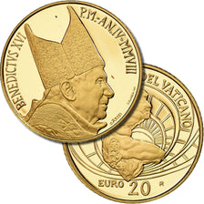 Vatican, Pape Benoit XVI, 20 Euro, Le Torse du Belvédère, 2008, MS(65-70)