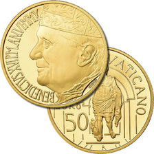 Vatican, Pape Benoit XVI, 50 Euro, Auguste de Prima Porta, 2010, MS(65-70), Gold