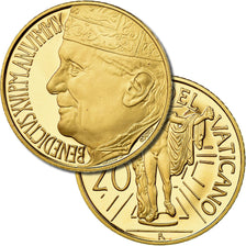 Vatican, Pape Benoit XVI, 20 Euro, Appollon du Belvédère, 2010, MS(65-70)