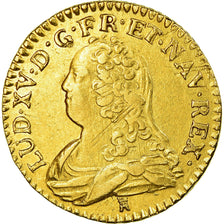 Monnaie, France, Louis XV, Louis d'or aux lunettes, Louis d'Or, 1726, Toulouse