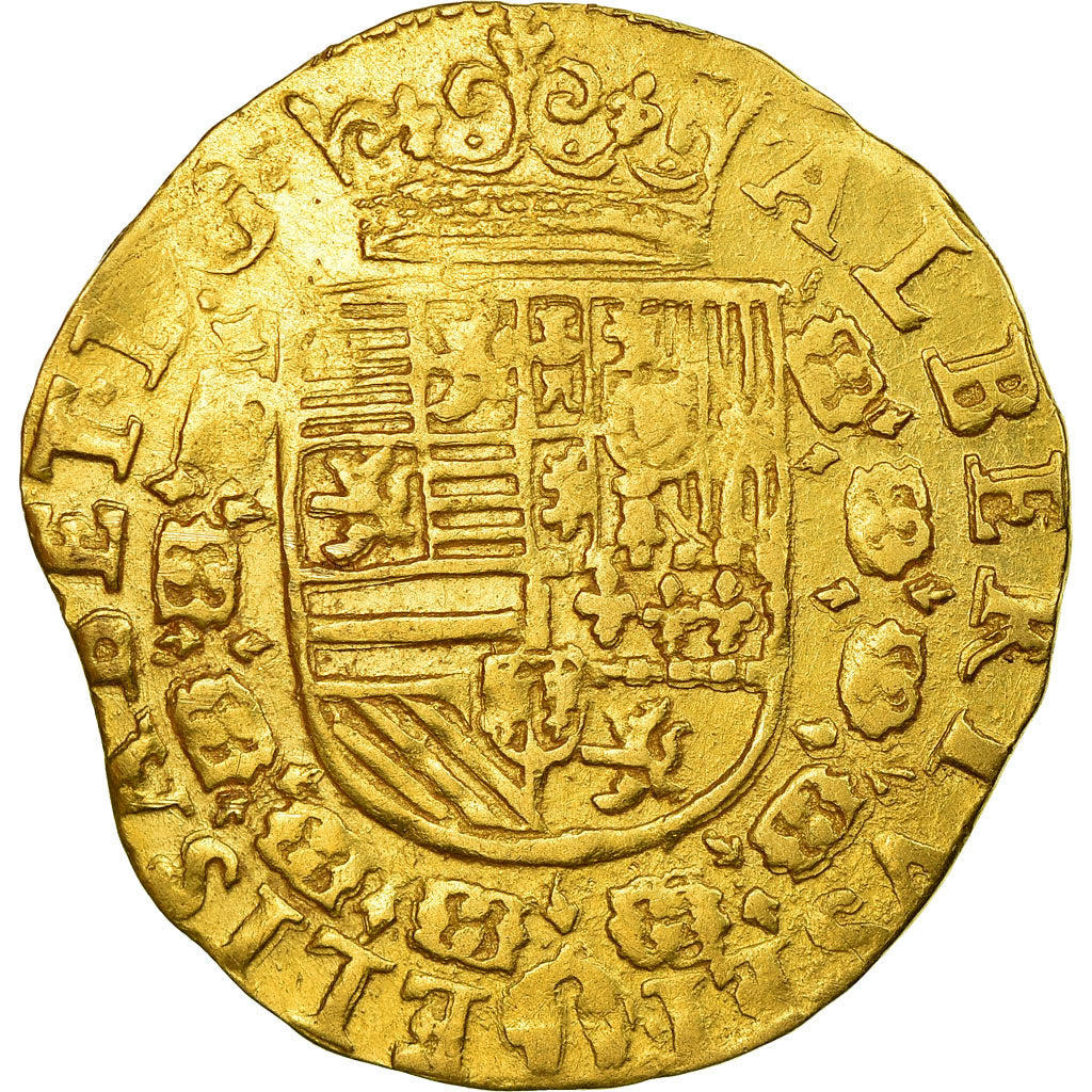 Coin, Spanish Netherlands, BRABANT, 2 Albertin, 4/3 Ducat, 1604, Antwerp