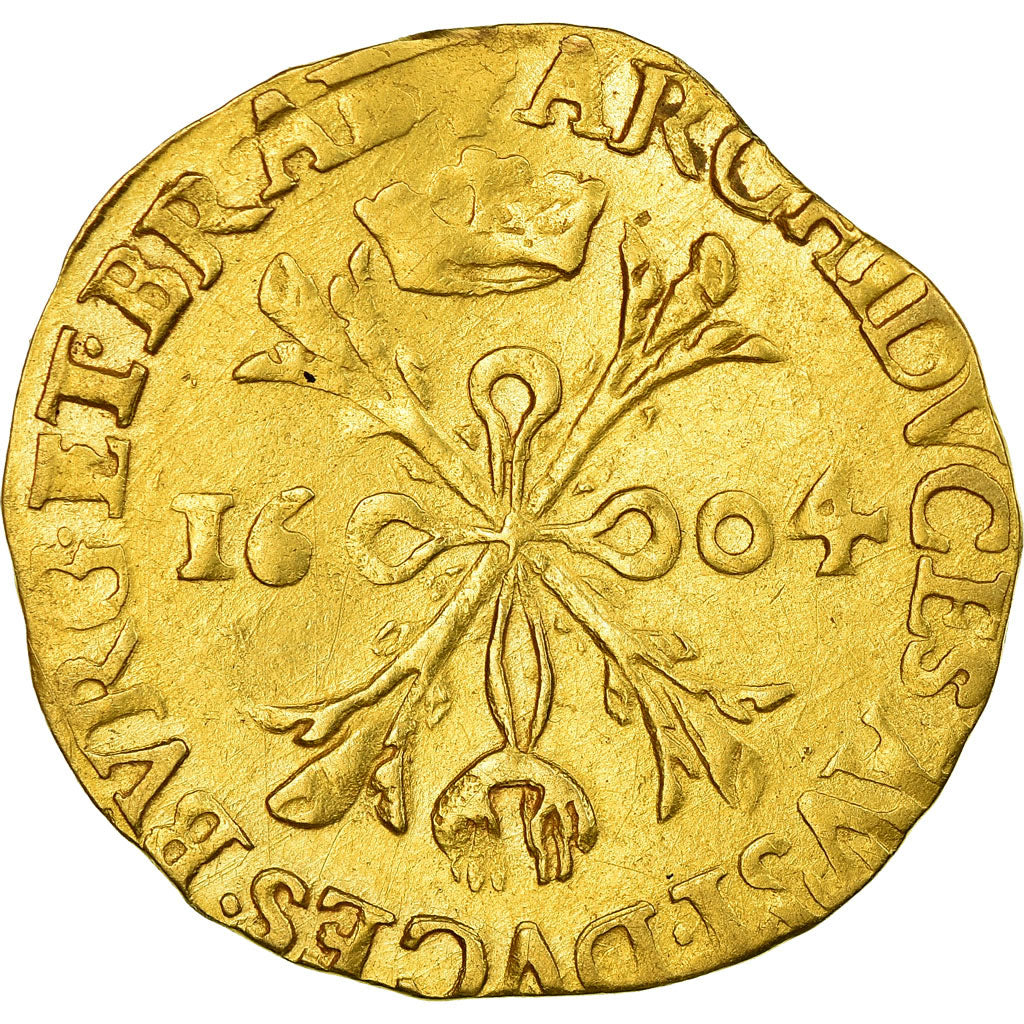 Coin, Spanish Netherlands, BRABANT, 2 Albertin, 4/3 Ducat, 1604, Antwerp