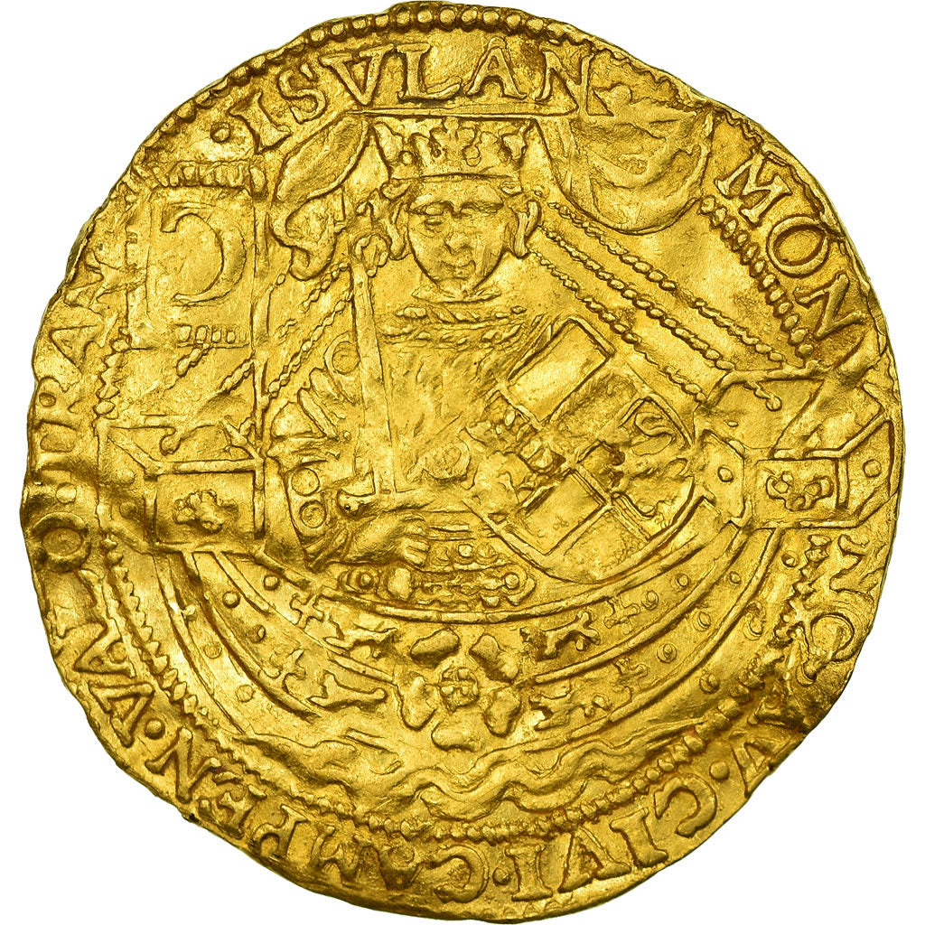 Coin, Netherlands, Half Noble, Campen, EF(40-45), Gold