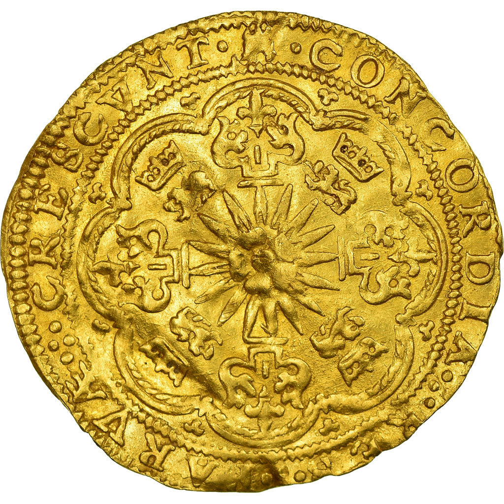 Coin, Netherlands, Half Noble, Campen, EF(40-45), Gold