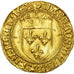 Moeda, França, Charles VIII, Ecu d'or, Bordeaux, VF(30-35), Dourado