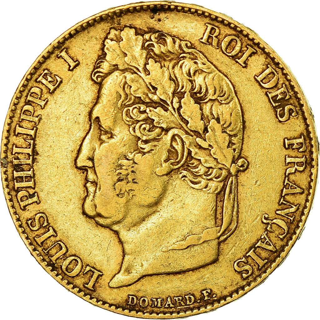 Coin, France, Louis-Philippe, 20 Francs, 1837, Paris, EF(40-45), Gold, KM:750.1