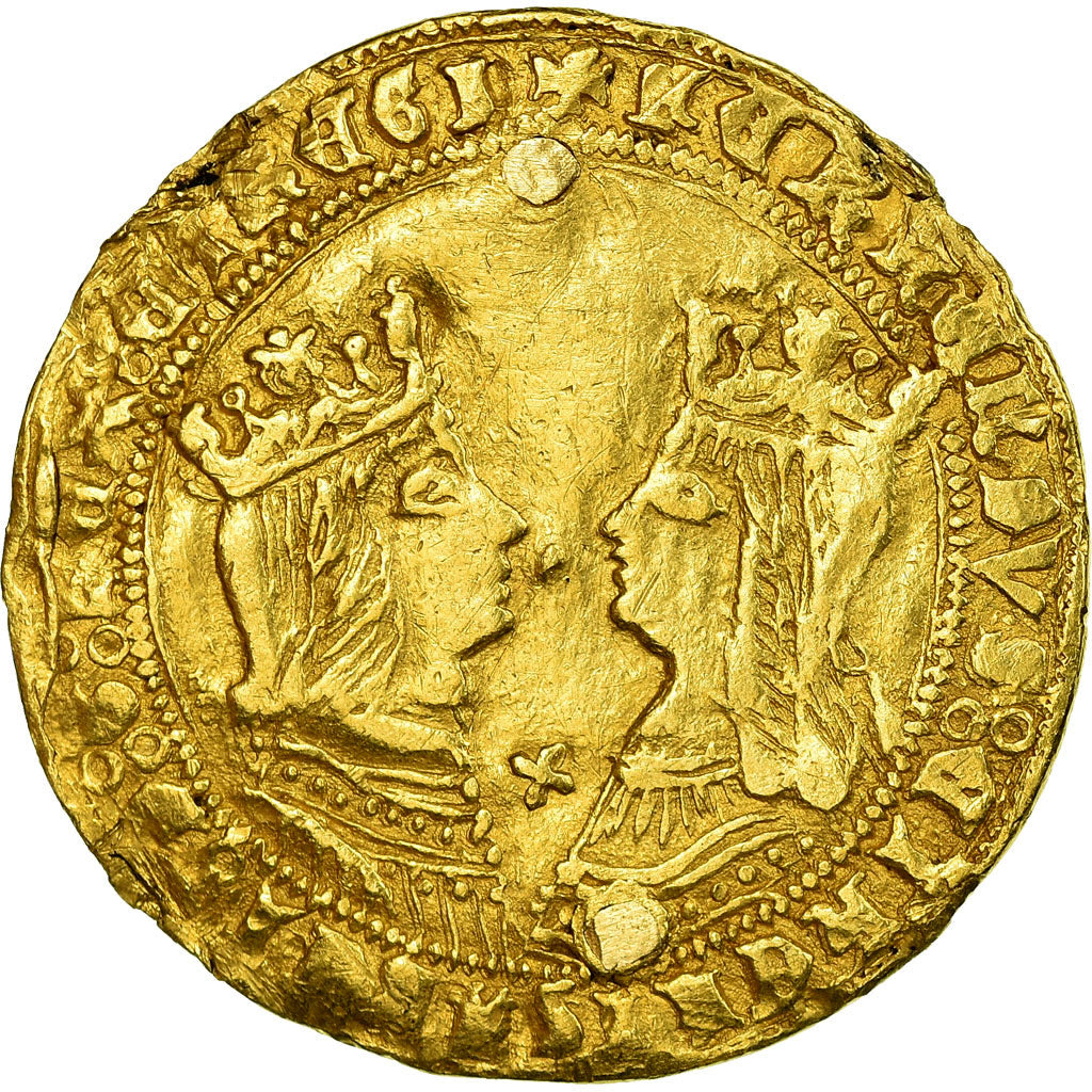 Coin, Spain, Castille and Leon, Ferdinand V and Isabel Ist, Doble Excelente