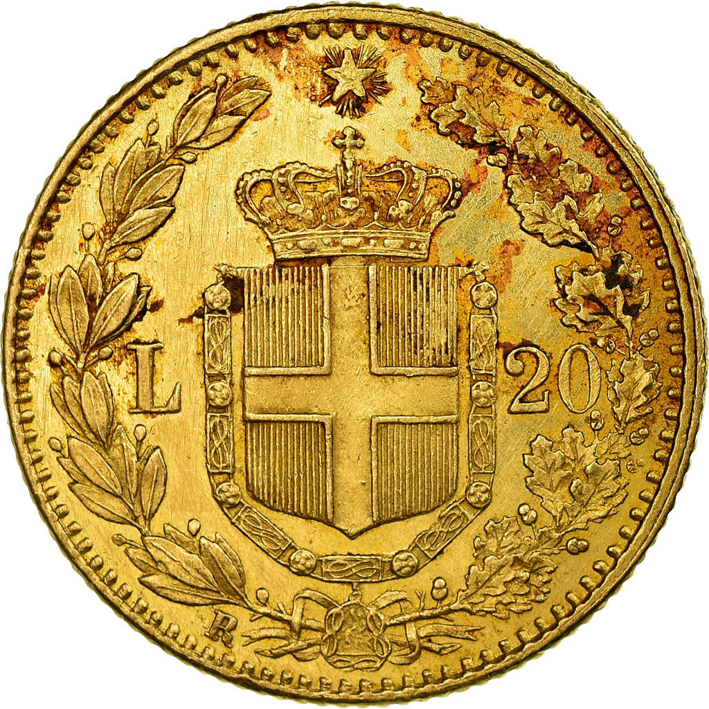 Monnaie, Italie, Umberto I, 20 Lire, 1886, Rome, SUP, Or, KM:21
