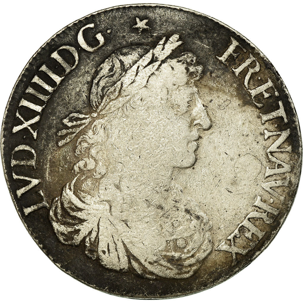Münze, Frankreich, Louis XIV, Écu au buste juvénile, Ecu, 1665, Rennes, SGE+