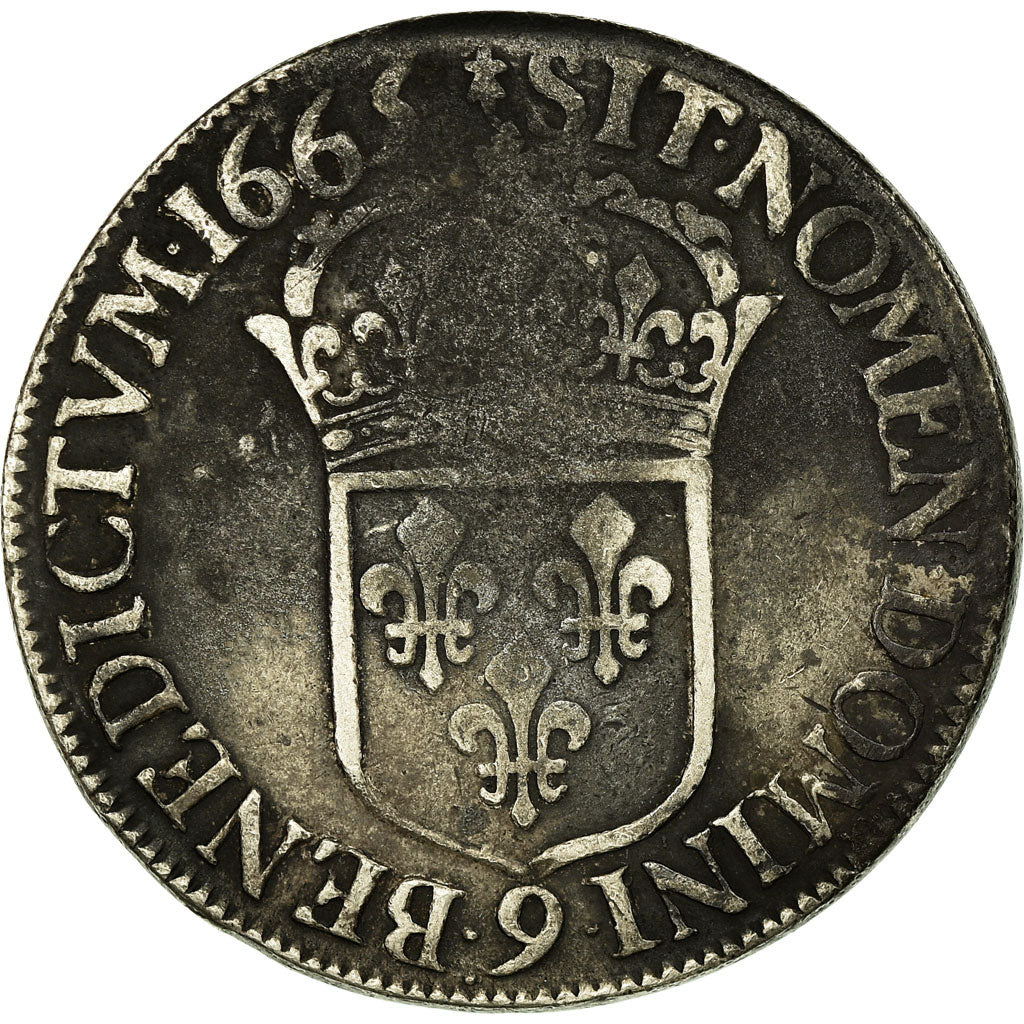Münze, Frankreich, Louis XIV, Écu au buste juvénile, Ecu, 1665, Rennes, SGE+