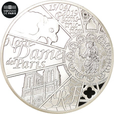 Francia, Monnaie de Paris, 10 Euro, Reconstruction de Notre-Dame, 2019, Plata