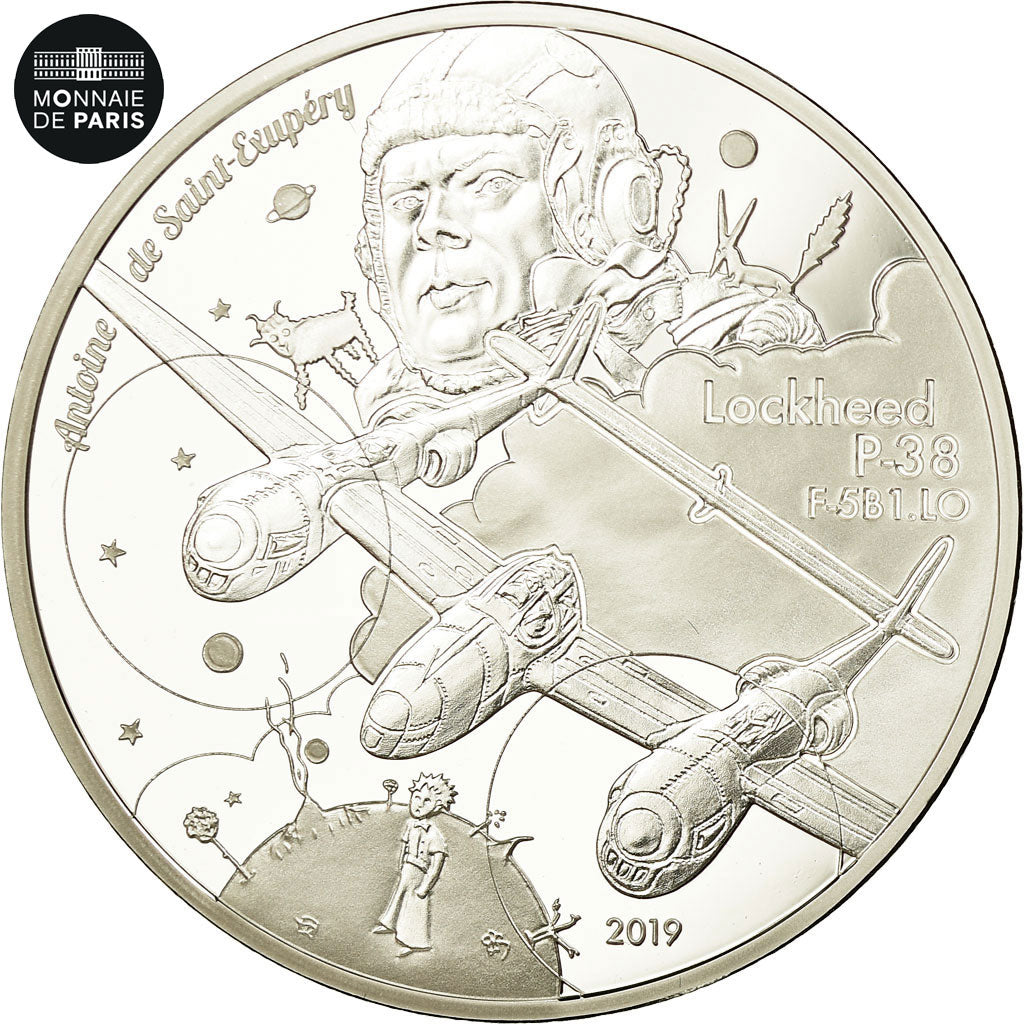 Francia, Monnaie de Paris, 10 Euro, P-38 - Antoine de Saint-Exupéry, 2019