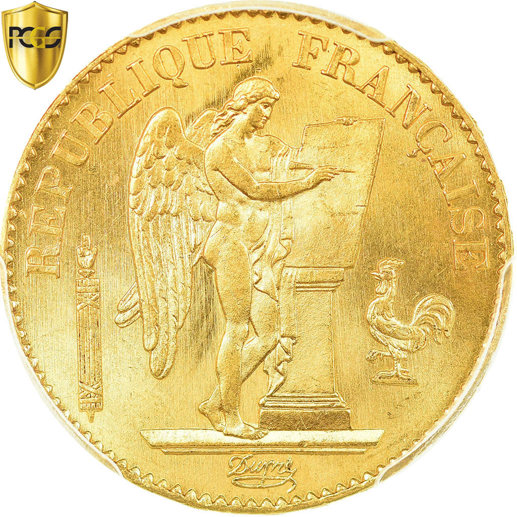 Coin, France, Génie, 20 Francs, 1876, Paris, PCGS, MS66, MS(65-70), Gold