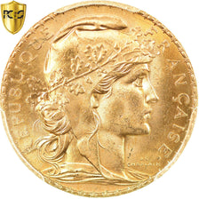 Monnaie, France, Marianne, 20 Francs, 1907, Paris, PCGS, MS65, FDC, Or