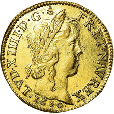 Moneta, Francja, Louis XIV, Louis d'or à la mèche longue, Louis d'Or, 1650