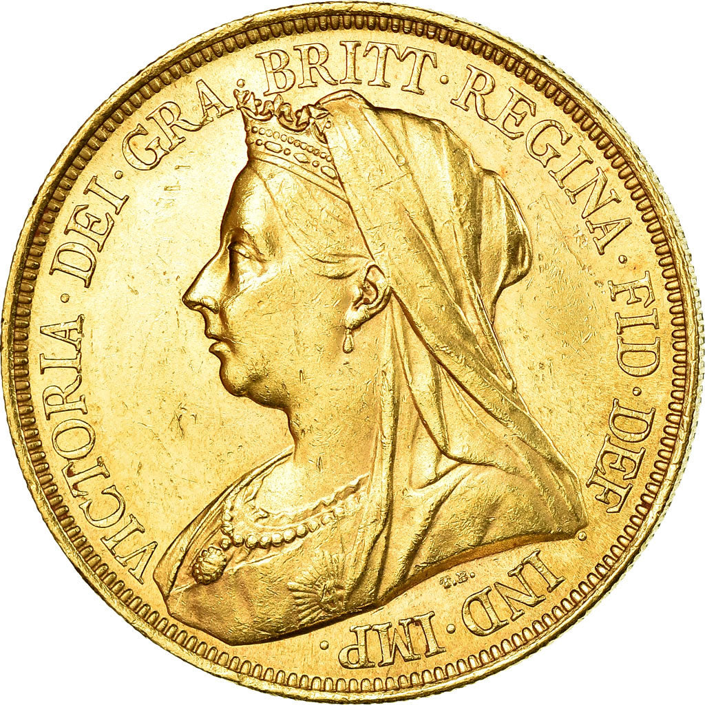 Coin, Great Britain, Victoria, 5 Pounds, 1893, MS(60-62), Gold, KM:787
