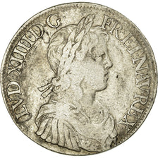 Coin, France, Louis XIV, Écu à la mèche longue, Ecu, 1653, Paris, VF(20-25)