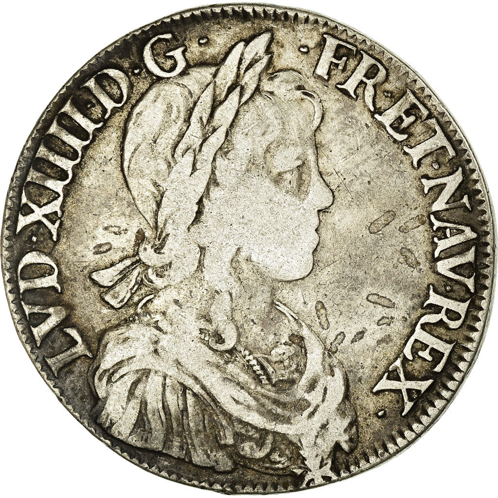 Moneta, Francja, Louis XIV, Écu à la mèche longue, Ecu, 1648, Rouen