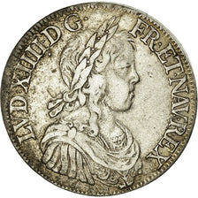 Moneta, Francia, Louis XIV, Écu à la mèche longue, Ecu, 1649, Paris, BB