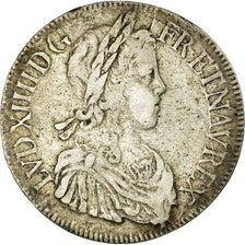 Munten, Frankrijk, Louis XIV, Écu à la mèche longue, Ecu, 1648, Bordeaux