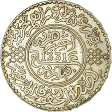 Coin, Morocco, Yusuf, Rial, 10 Dirhams, 1912, bi-Bariz, Paris, MS(60-62)