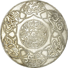 Coin, Morocco, 'Abd al-Aziz, 10 Dirhams, 1895, Berlin, AU(55-58), Silver, KM:13
