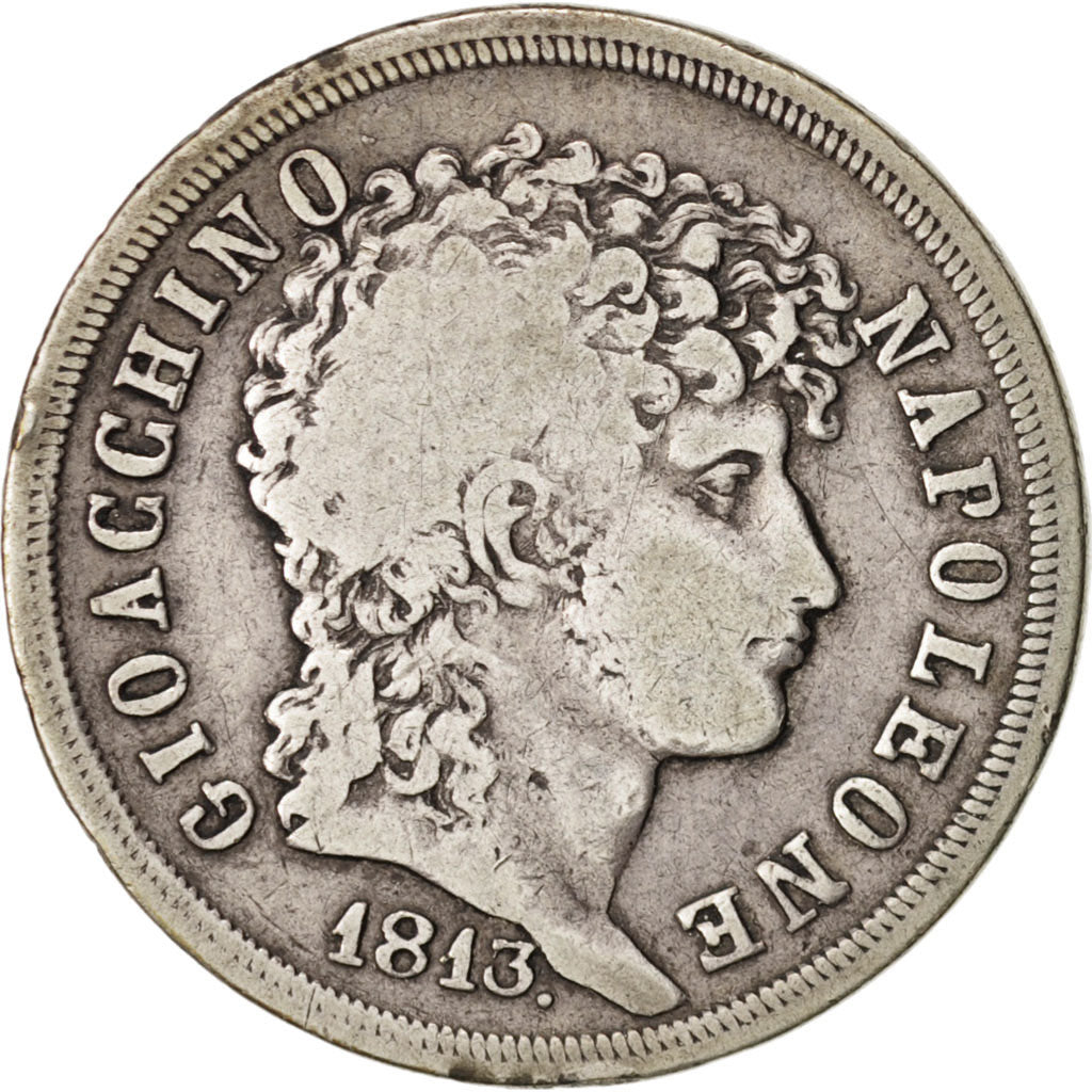 ITALIAN STATES, NAPLES, Murat, 2 Lire, 1813, KM:258