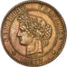 Monnaie, France, Cérès, 10 Centimes, 1872, Bordeaux, TTB, Bronze