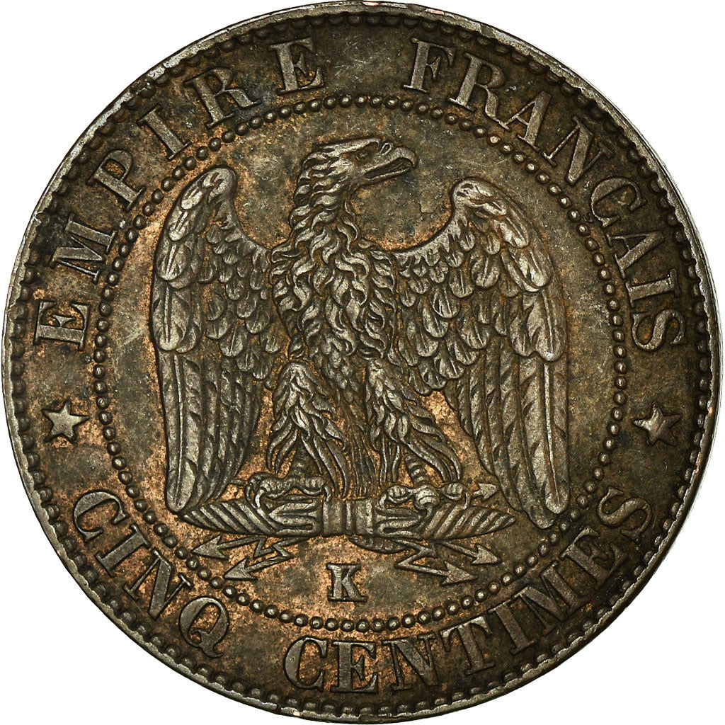 Coin, France, Napoleon III, Napoléon III, 5 Centimes, 1857, Bordeaux