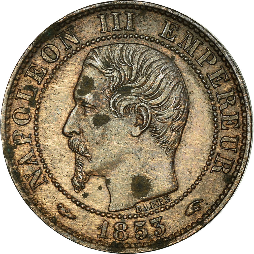 Munten, Frankrijk, Napoleon III, Napoléon III, 5 Centimes, 1853, Paris, ZF+