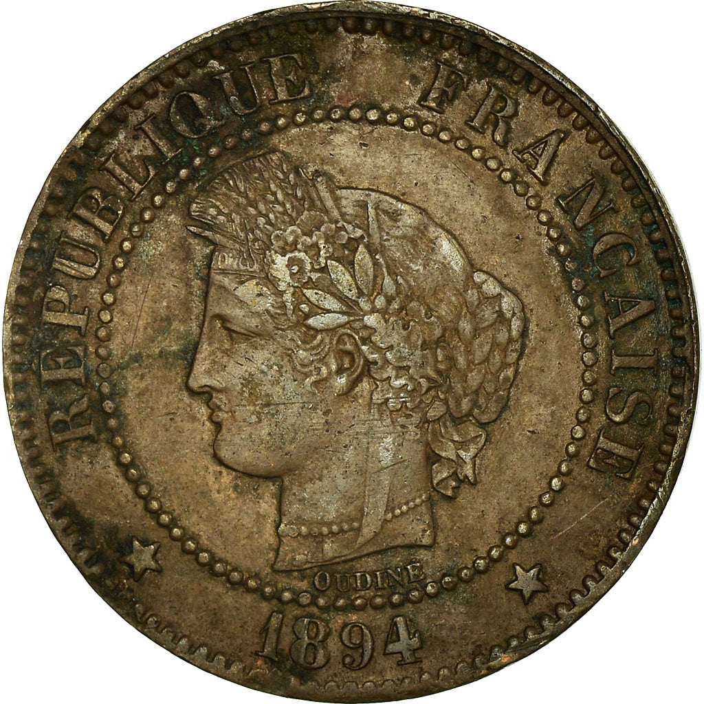 Coin, France, Cérès, 2 Centimes, 1894, Paris, EF(40-45), Bronze, KM:827.1