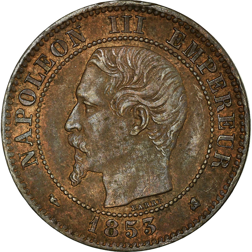 Coin, France, Napoleon III, Napoléon III, 2 Centimes, 1853, Bordeaux