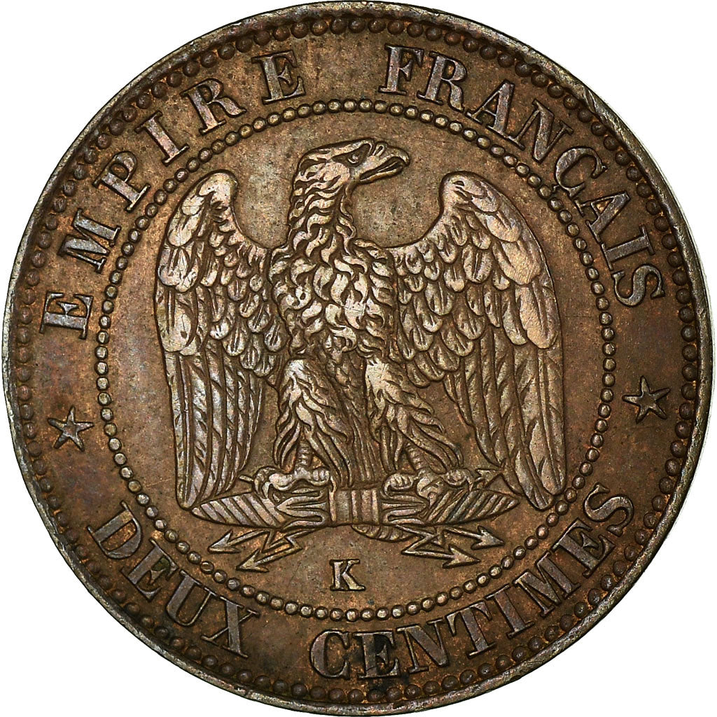 Coin, France, Napoleon III, Napoléon III, 2 Centimes, 1853, Bordeaux