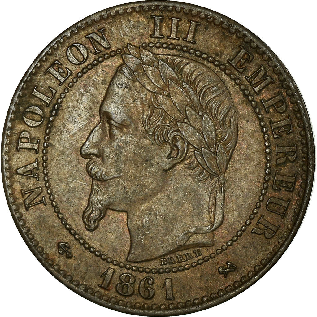 Moneda, Francia, Napoleon III, Napoléon III, 2 Centimes, 1861, Bordeaux, EBC