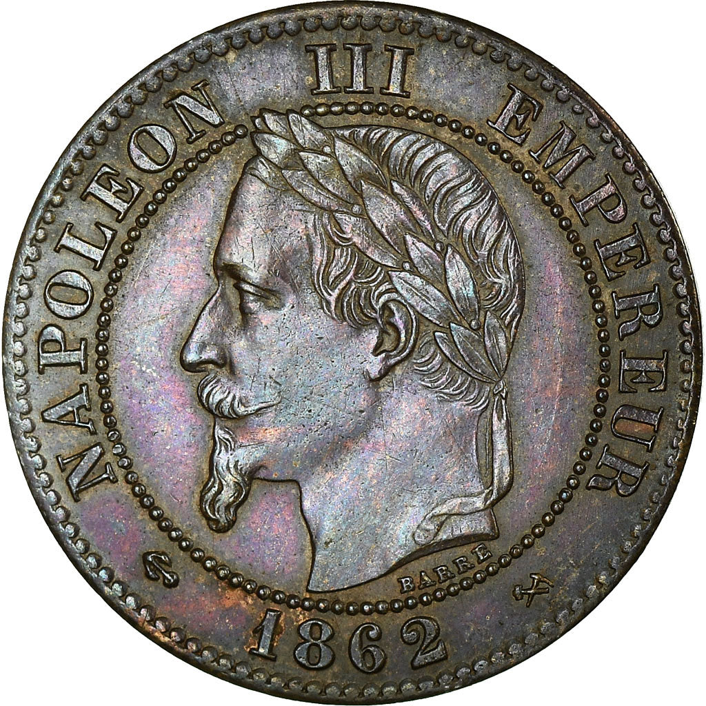 Coin, France, Napoleon III, Napoléon III, 2 Centimes, 1862, Bordeaux