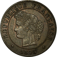 Moneta, Francia, Cérès, Centime, 1875, Bordeaux, BB, Bronzo, KM:826.2