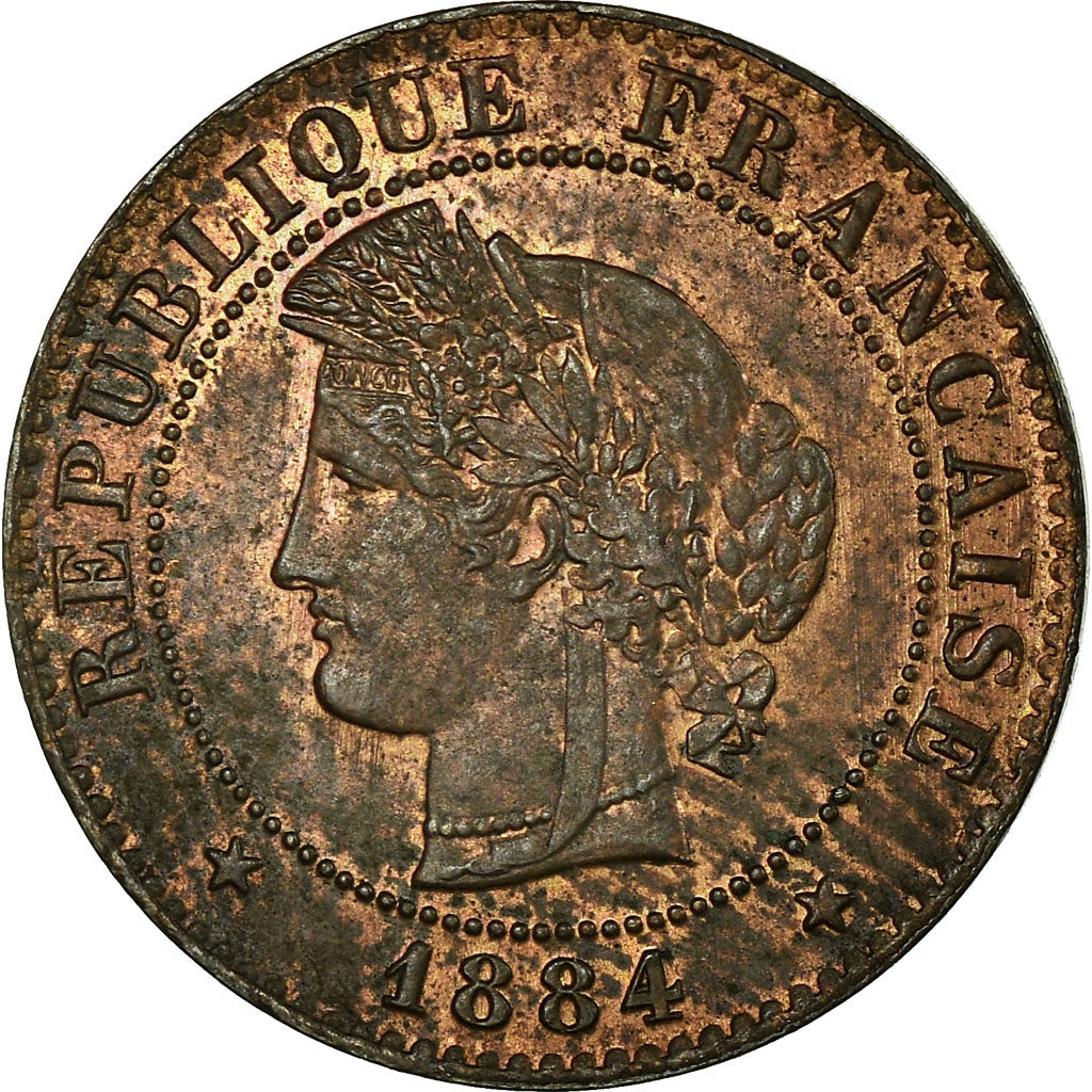 Monnaie, France, Cérès, Centime, 1884, Paris, SUP, Bronze, Gadoury:88