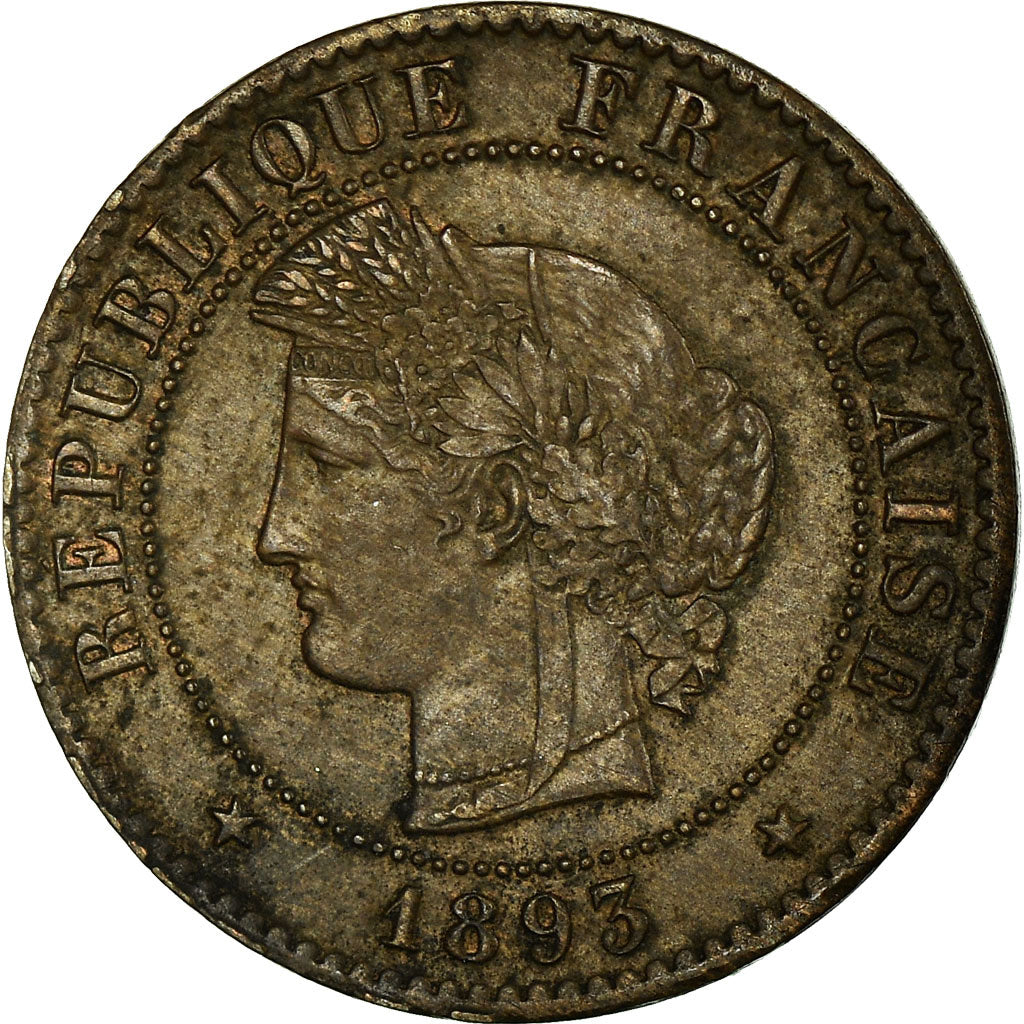 Monnaie, France, Cérès, Centime, 1893, Paris, TTB, Bronze, Gadoury:88