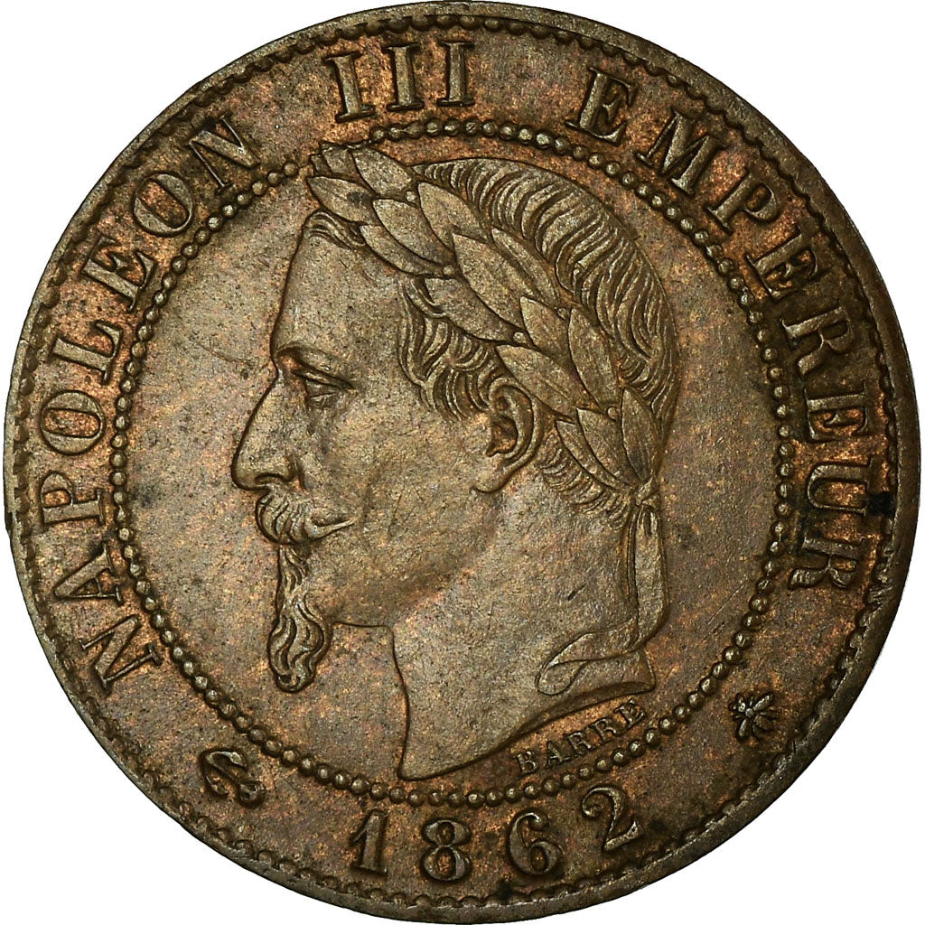 Coin, France, Napoleon III, Napoléon III, Centime, 1862, Paris, EF(40-45)