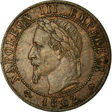 Coin, France, Napoleon III, Napoléon III, Centime, 1862, Paris, EF(40-45)