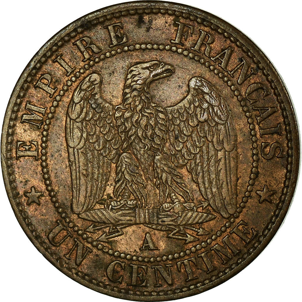 Coin, France, Napoleon III, Napoléon III, Centime, 1862, Paris, EF(40-45)