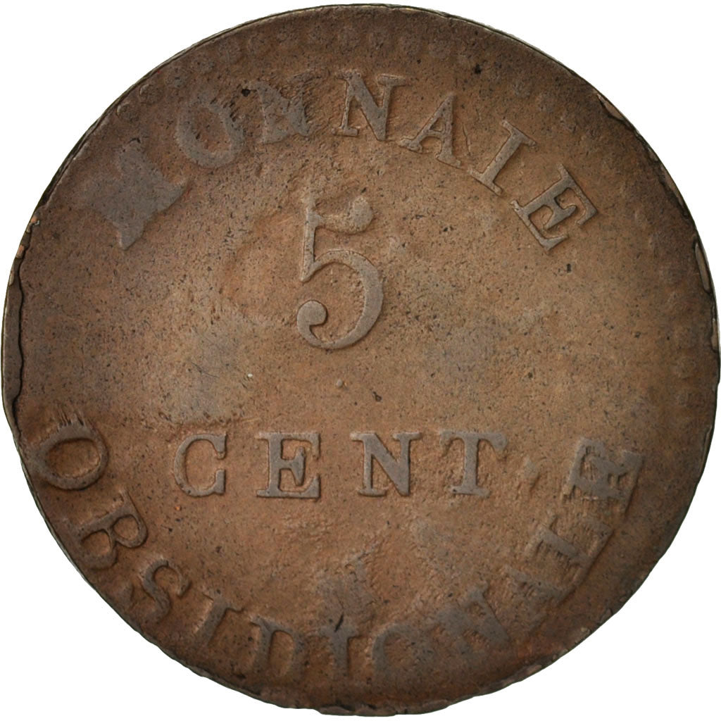 FRENCH STATES, ANTWERP, 5 Centimes, 1814, KM:4.1