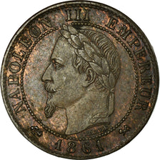 Coin, France, Napoleon III, Napoléon III, Centime, 1861, Bordeaux, EF(40-45)